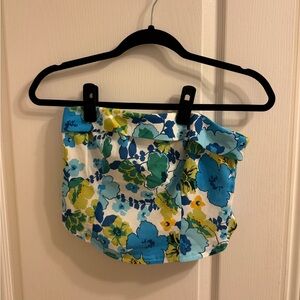 never worn! strapless floral top from princess polly